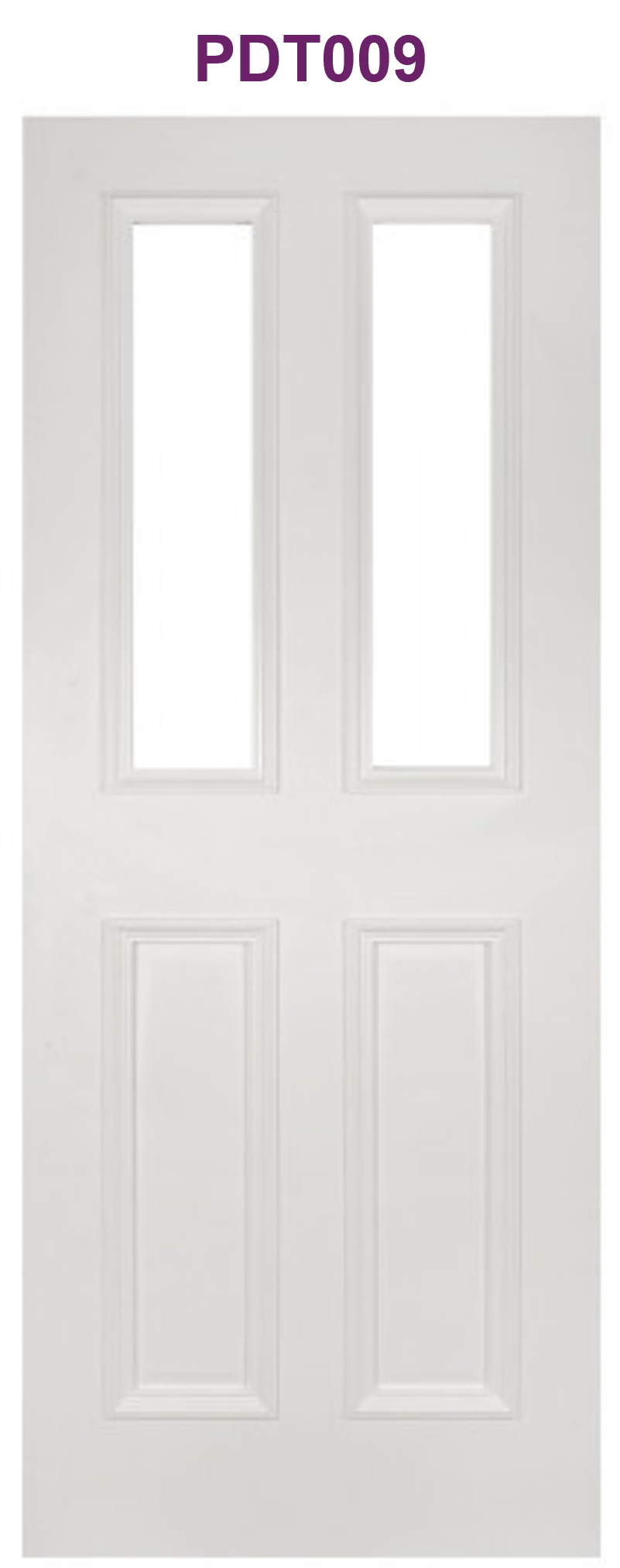 Rochester white primed glazed interior door