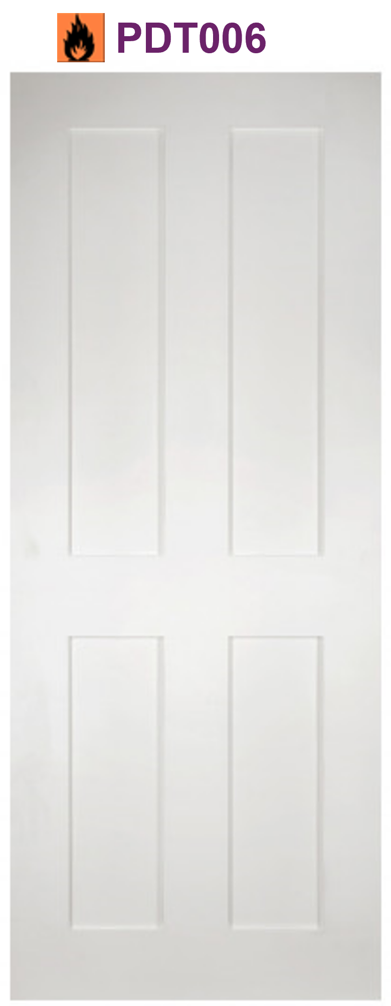 Eaton white primed interior door